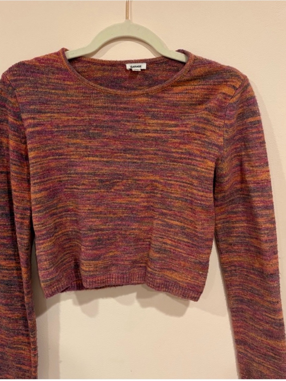 Garage Multi-Color Cropped Sweater - Picture 3 of 3